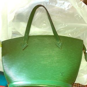 Louis Vitton Green Saint Jacques Leather handbag